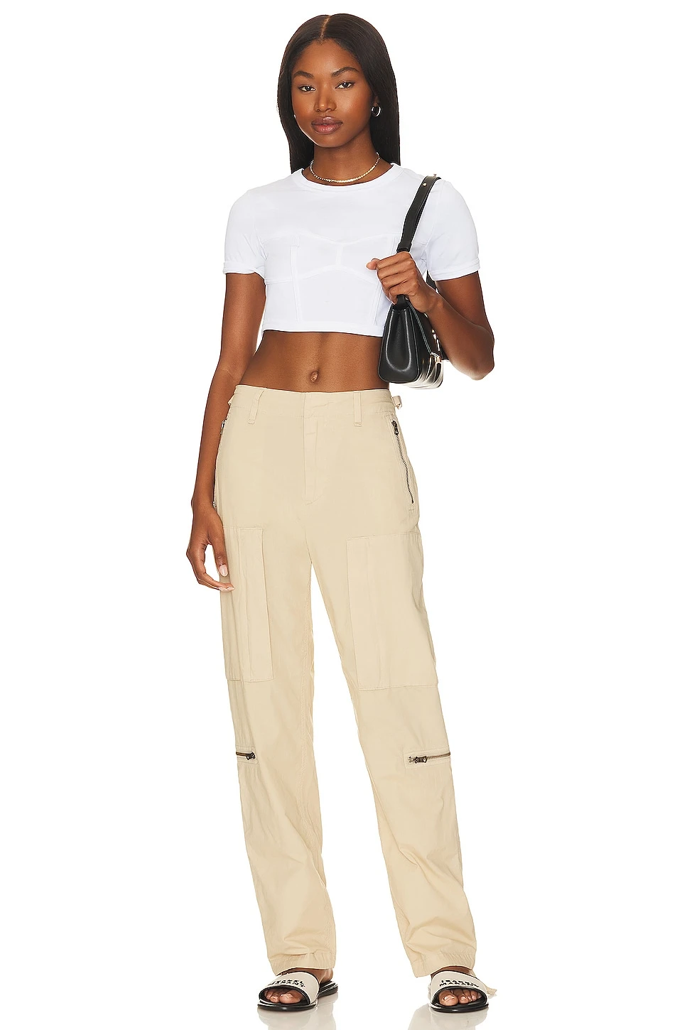 Rag & Bone Kai Flight Pant Beige 4 Rag & Bone Kai Flight Pant Beige - Image 4
