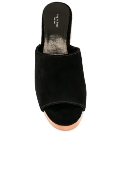 Rag & Bone ZUECO MARA Black Suede -Nike Store RGBR WZ252 V4
