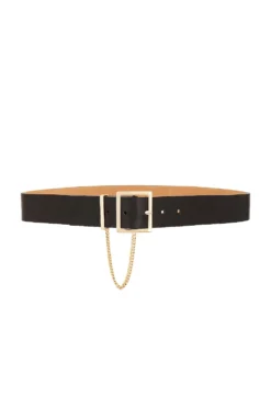 Chain Loop Belt Black & Gold