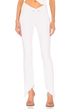 Asymmetric Pants White