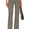 Sanctuary Filmore Flare Pants Vanilla Mini Houndstooth