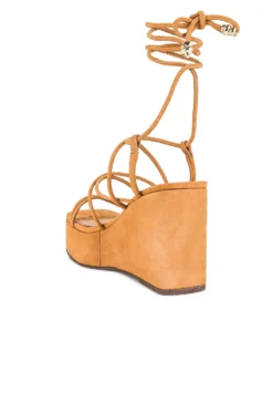 Schutz Magdalena Casual Wedge Nude Caramel -Nike Store SCHU WZ1163 V3