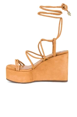 Schutz Magdalena Casual Wedge Nude Caramel -Nike Store SCHU WZ1163 V5