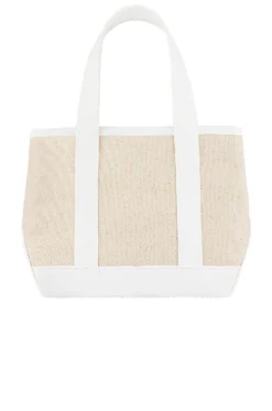 Canvas Mini Shopper Tote Blanc