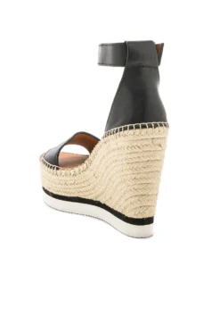 See By Chloé Glyn Wedge Sandal Black 7 See By Chloé Glyn Wedge Sandal Black -Nike Store SEEB WZ129 V3