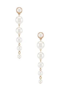 Pearl Drop Earrings Gold & Pearl