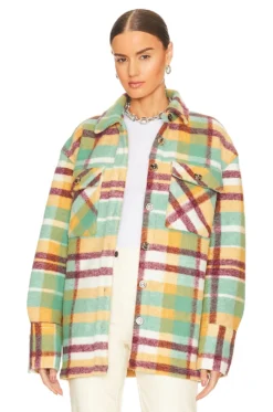 Simon Miller Orgi Shacket Astronomer Plaid-Large