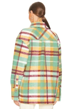 Simon Miller Orgi Shacket Astronomer Plaid-Large -Nike Store SIMO WO2 V3