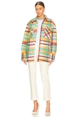 Simon Miller Orgi Shacket Astronomer Plaid-Large -Nike Store SIMO WO2 V4