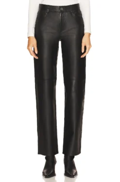 Jada Leather Pant Black