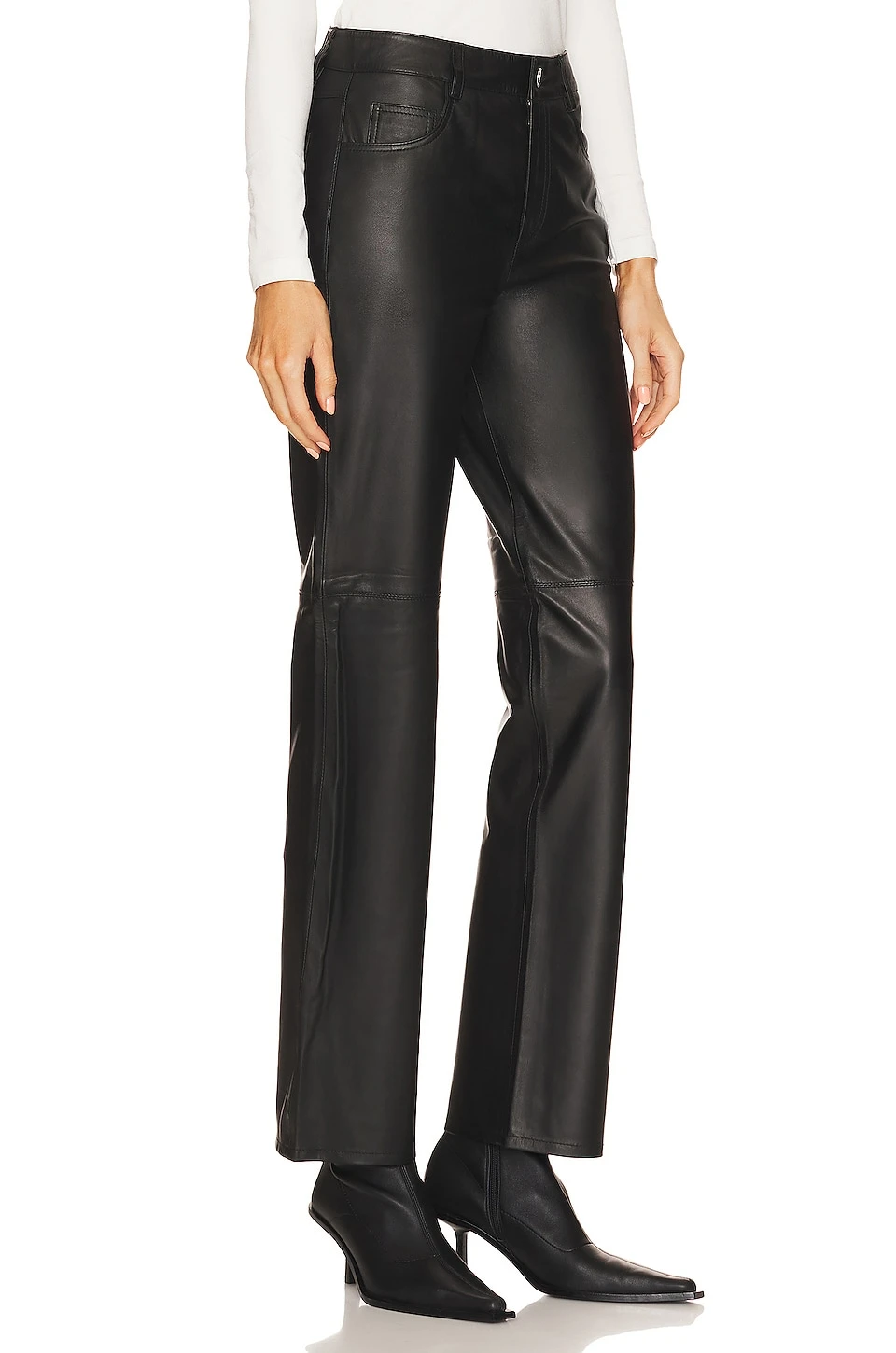 Jada Leather Pant Black 2 Jada Leather Pant Black - Image 2