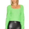 Steve Madden Kia Sweater Green Gecko