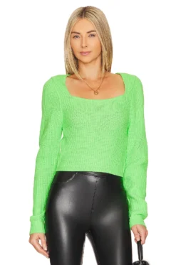 Steve Madden Kia Sweater Green Gecko