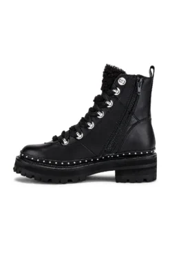 Steve Madden Rainier Bootie Black Leather 9 Steve Madden Rainier Bootie Black Leather -Nike Store SMAD WZ707 V5