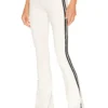 Raquel High Waist Techflex Flare Legging Vintage White & Black