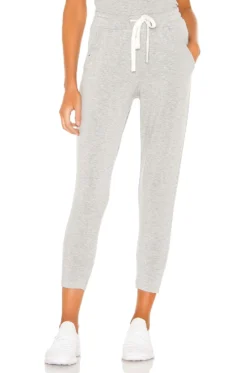 Reena 7/8 Fleece Sweatpant Heather Grey