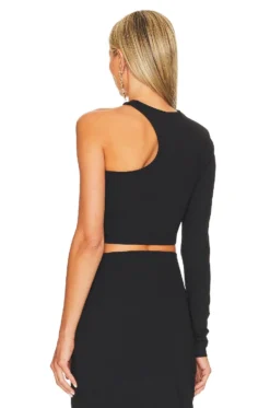 Asymmetrical Crop Top Black -Nike Store SUSA WS1571 V4