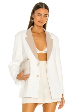 Joey Blazer White & Tan