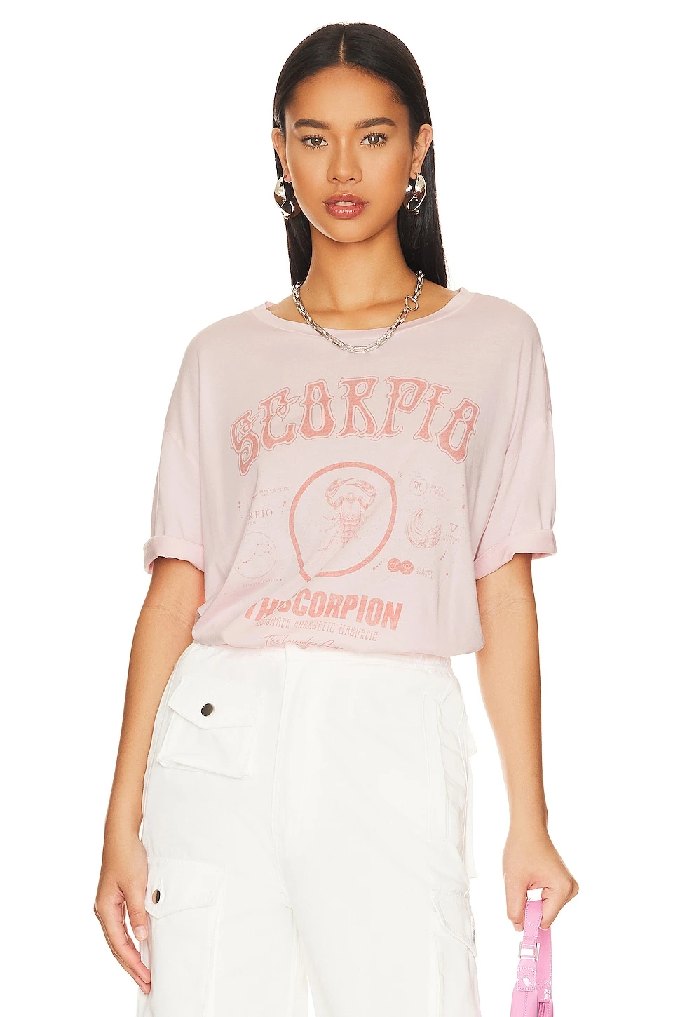 Vintage Scorpio Oversize Tee Blush 1 Vintage Scorpio Oversize Tee Blush