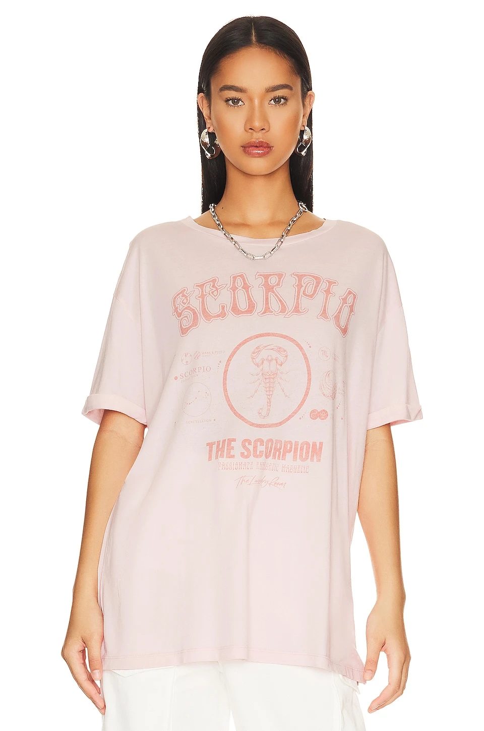 Vintage Scorpio Oversize Tee Blush 2 Vintage Scorpio Oversize Tee Blush - Image 2