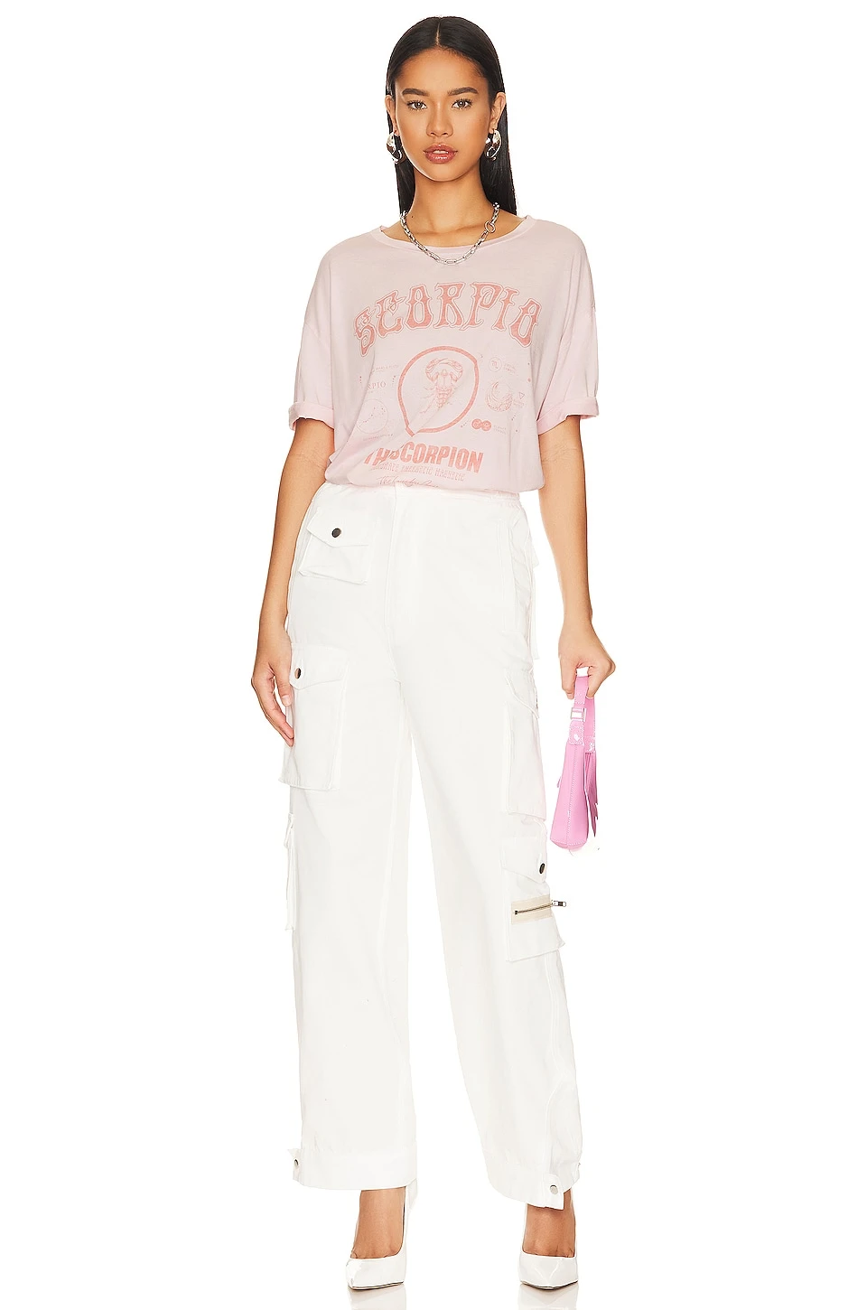 Vintage Scorpio Oversize Tee Blush 5 Vintage Scorpio Oversize Tee Blush - Image 5