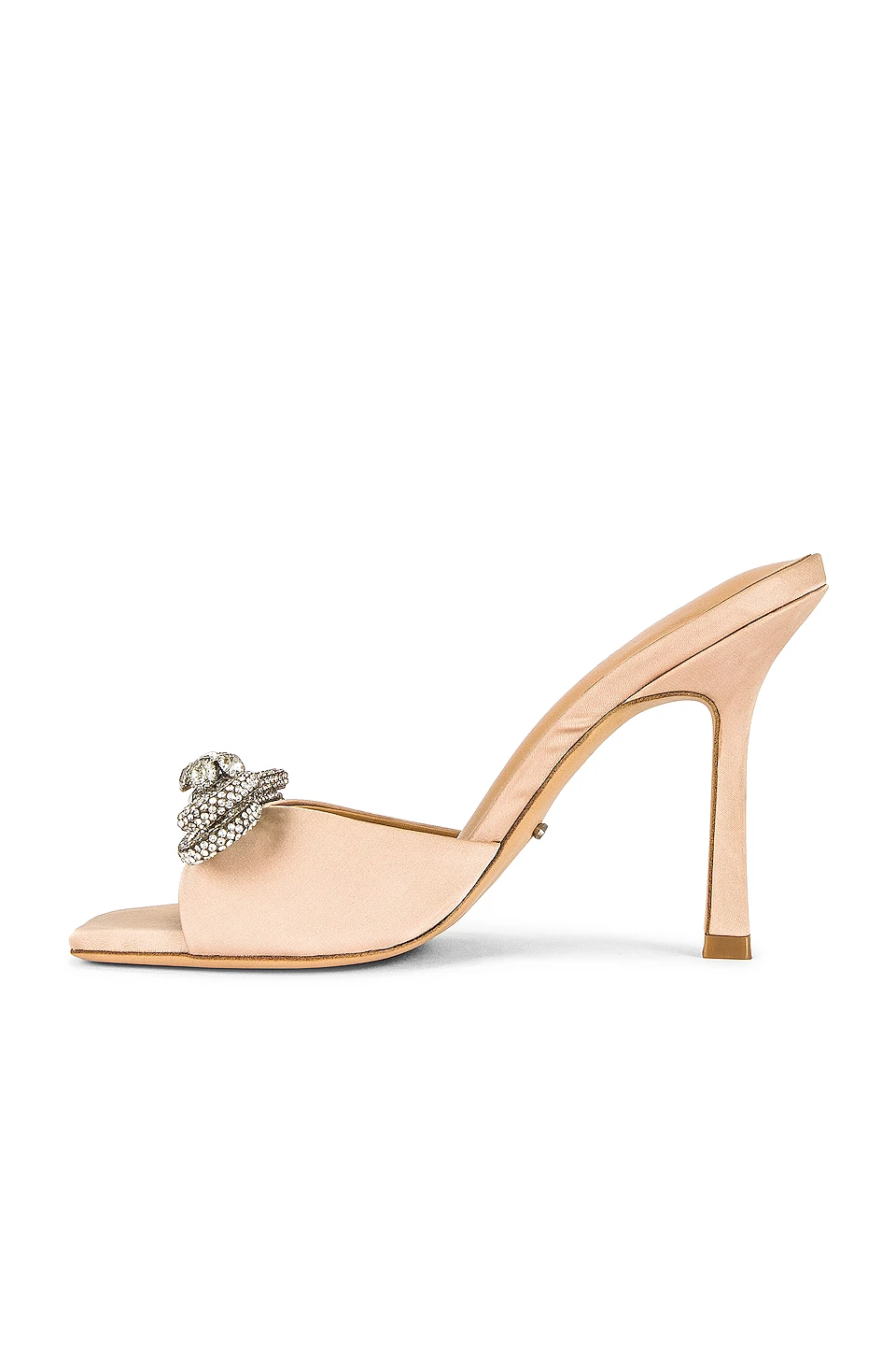 Franki Sandal Nude Satin 5 Franki Sandal Nude Satin - Image 5