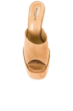 Jordyn Platform Mule Butterscotch Suede -Nike Store TONR WZ607 V4