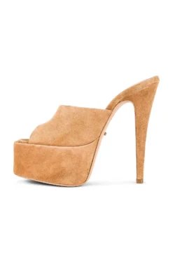 Jordyn Platform Mule Butterscotch Suede -Nike Store TONR WZ607 V5
