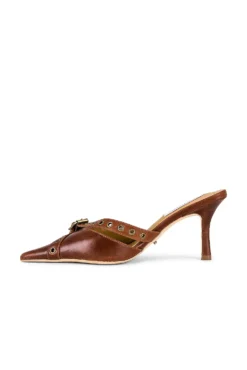 Savoir Mule Cognac & Match Heel Matt Baked -Nike Store TONR WZ644 V5