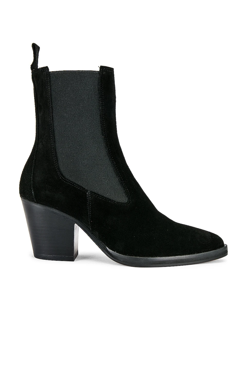 Suede Ankle Boot Black 1 Suede Ankle Boot Black