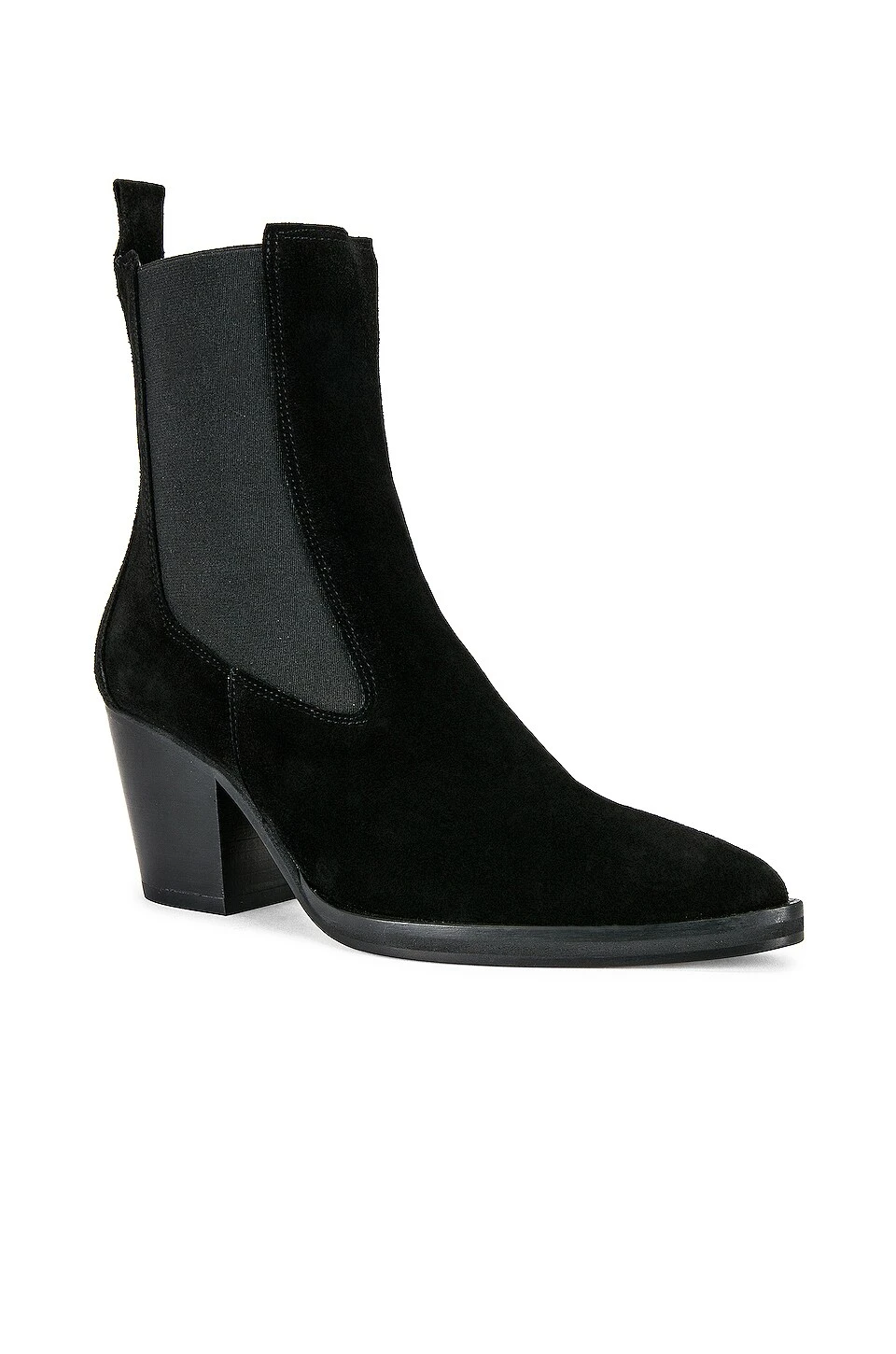 Suede Ankle Boot Black 2 Suede Ankle Boot Black - Image 2