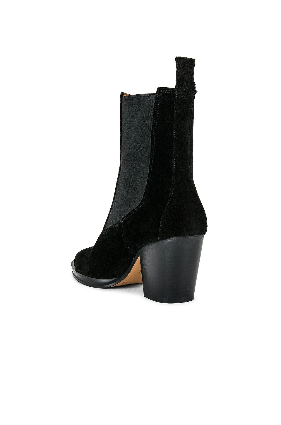 Suede Ankle Boot Black 3 Suede Ankle Boot Black - Image 3