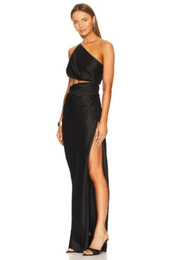 One Shoulder Cut Out Gown Black 11 One Shoulder Cut Out Gown Black -Nike Store TSEI WD68 V3