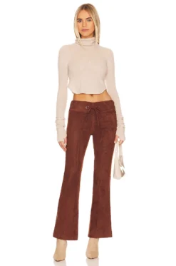 Charlie Faux Suede Pant Mahogany -Nike Store TULA WP239 V4