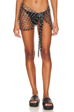 Siren Sea Sarong Black