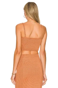 Marco Fringe Knit Top Brown 6 Marco Fringe Knit Top Brown -Nike Store TULA WS870 V3