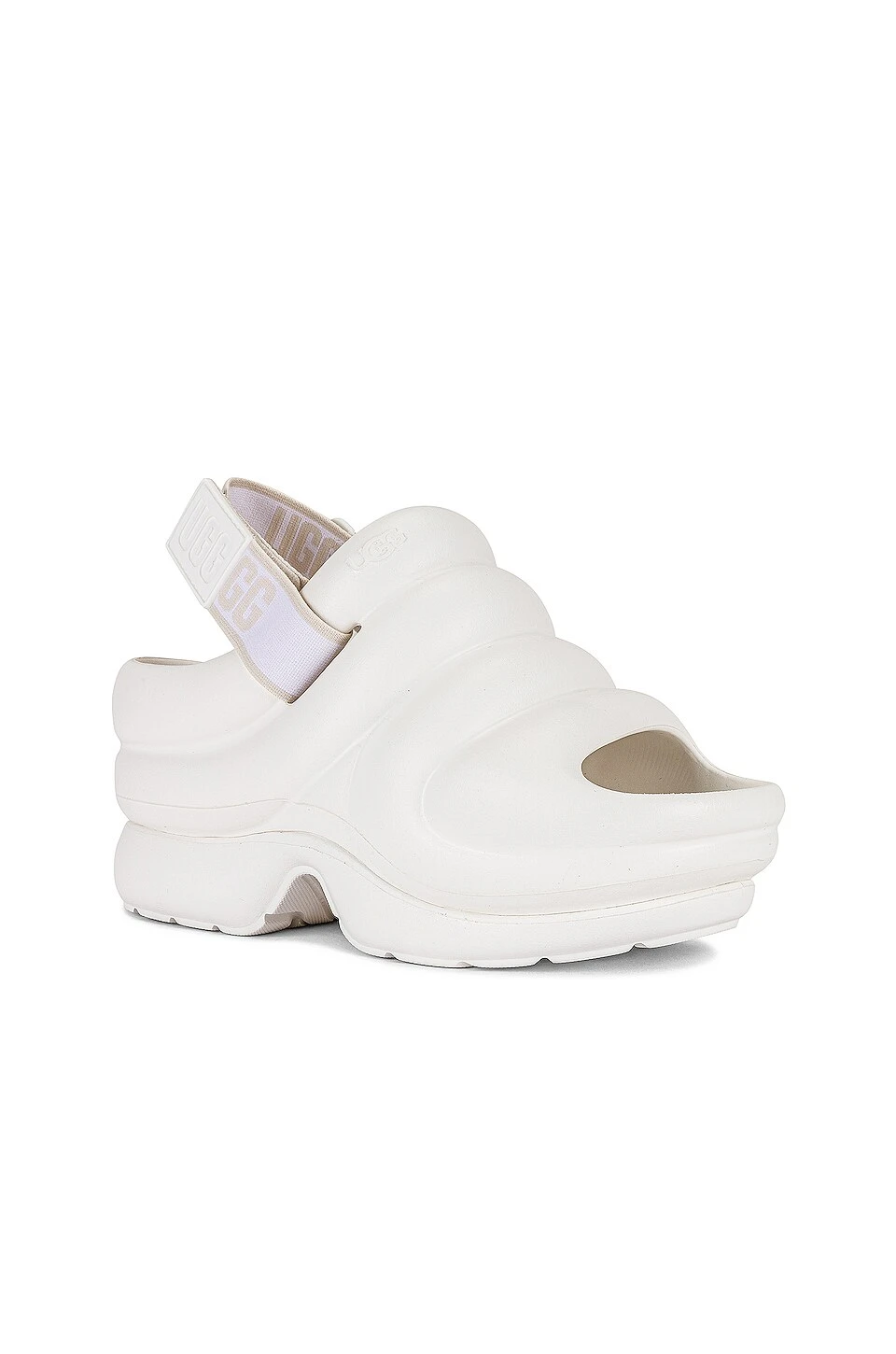 Ugg Aww Yeah Sandal Bright White 2 Ugg Aww Yeah Sandal Bright White - Image 2