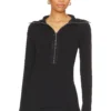 Varley Luella Fitted Half Zip Black