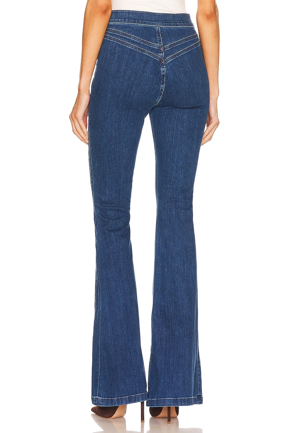 Veronica Beard Sheridan Flare Washed Oxford 3 Veronica Beard Sheridan Flare Washed Oxford - Image 3