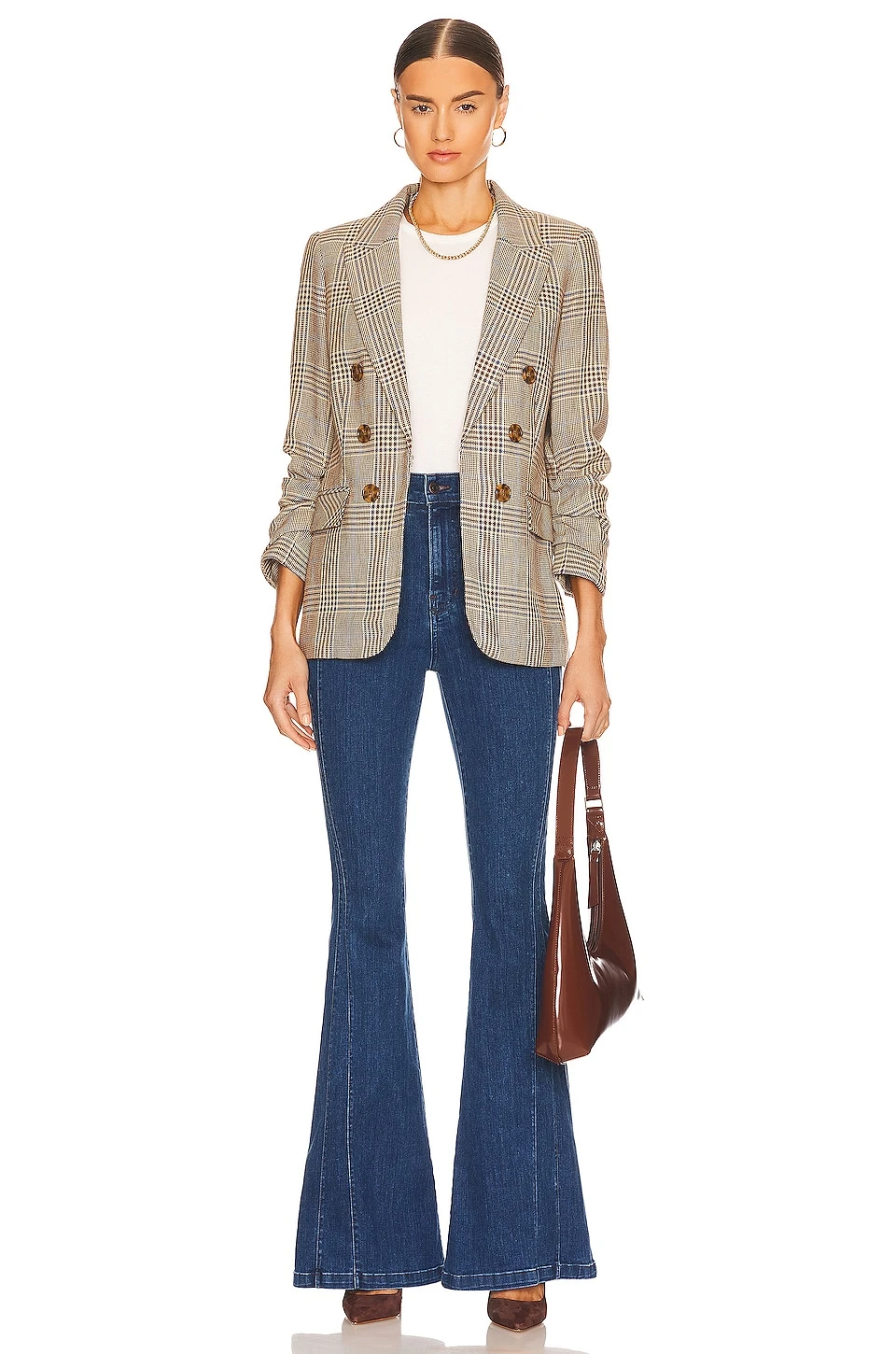 Veronica Beard Sheridan Flare Washed Oxford 4 Veronica Beard Sheridan Flare Washed Oxford - Image 4