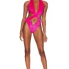 Versace Velluto Aldabra One Piece Glossy Pink
