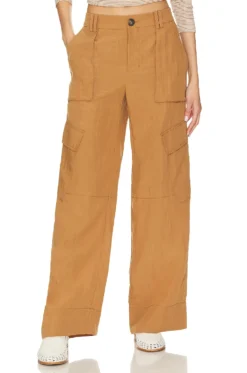 Vince Mid Rise Fluid Cargo Trouser Nile