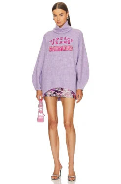 Versace Jeans Couture Logo Sweater Lilac -Nike Store VJEA WK13 V4