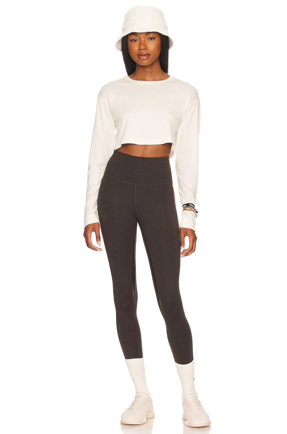 Stella Long Sleeve Cropped Tee Parchment 4 Stella Long Sleeve Cropped Tee Parchment - Image 4