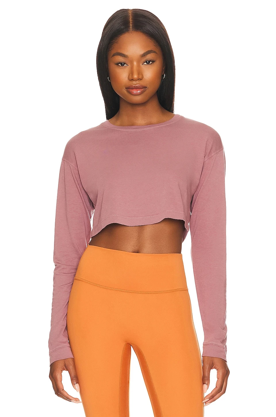 Stella Long Sleeve Cropped Tee Parchment 5 Stella Long Sleeve Cropped Tee Parchment - Image 5