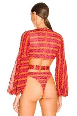 Faramade Bodysuit Marigold Print -Nike Store YAUR WS1 V4